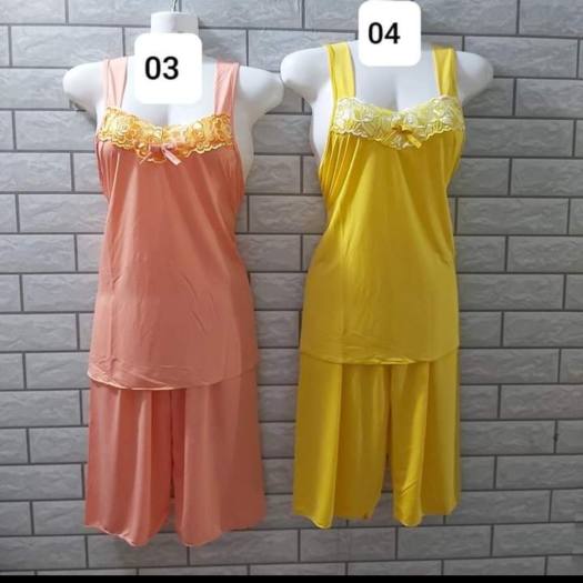 Đồ bộ thun lạnh lửng Bộ đồ thun lạnh mặc nhà giá rẻ freesize dưới 60kg