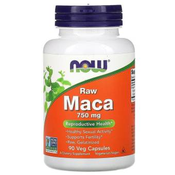 Sâm Peru, Now Foods, Maca, Raw, 750 mg, 90 Veg Capsules