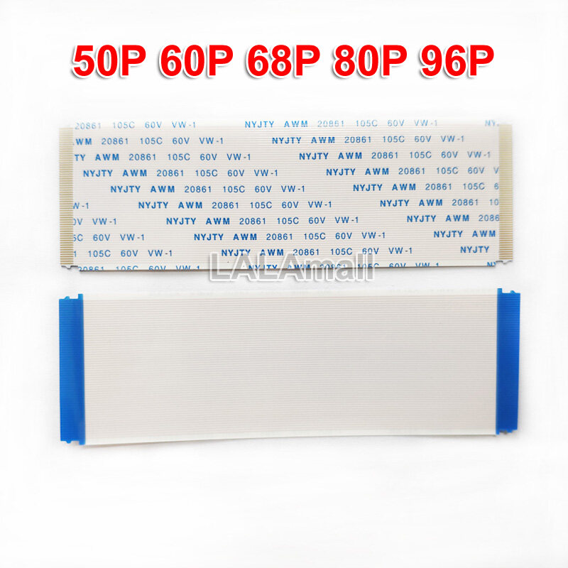 1 Chiếc Cáp Dẻo Tcon Cáp Dẹt Dẻo Mạ Vàng Cáp FFC FPC 50P 60P 68P 80P 96P 50Pin 60Pin 68Pin 80Pin 96P