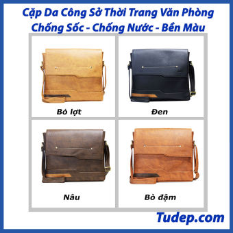 Cặp Công Sở Tư Đẹp Cao Cấp Cặp Xách Da Nam Đeo Chéo Đa Năng Công Sở Đi Học Chơi Đựng Latop Cấp 1 2 3( CA21)