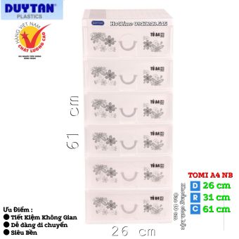 Tủ Nhựa Duy Tân Tomi A4 - 6 Ngăn