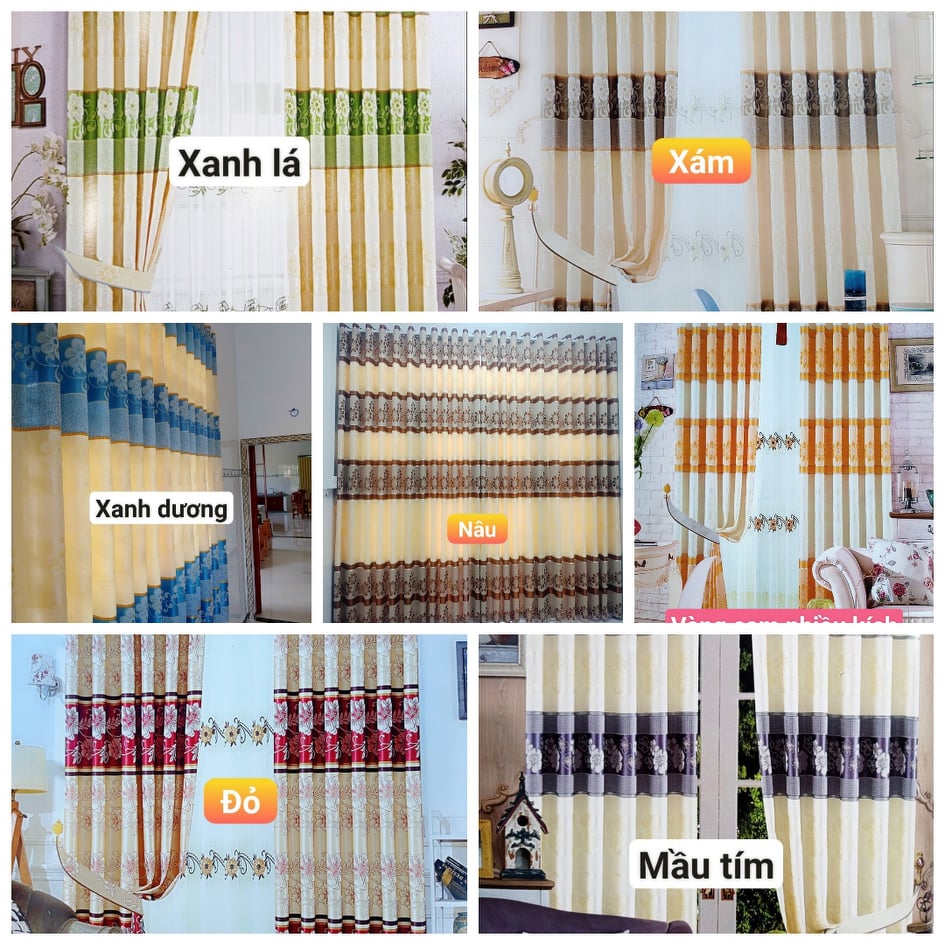 [HCM]Rèm Cửa Giá Rẻ Ngang 2m cao 2m7