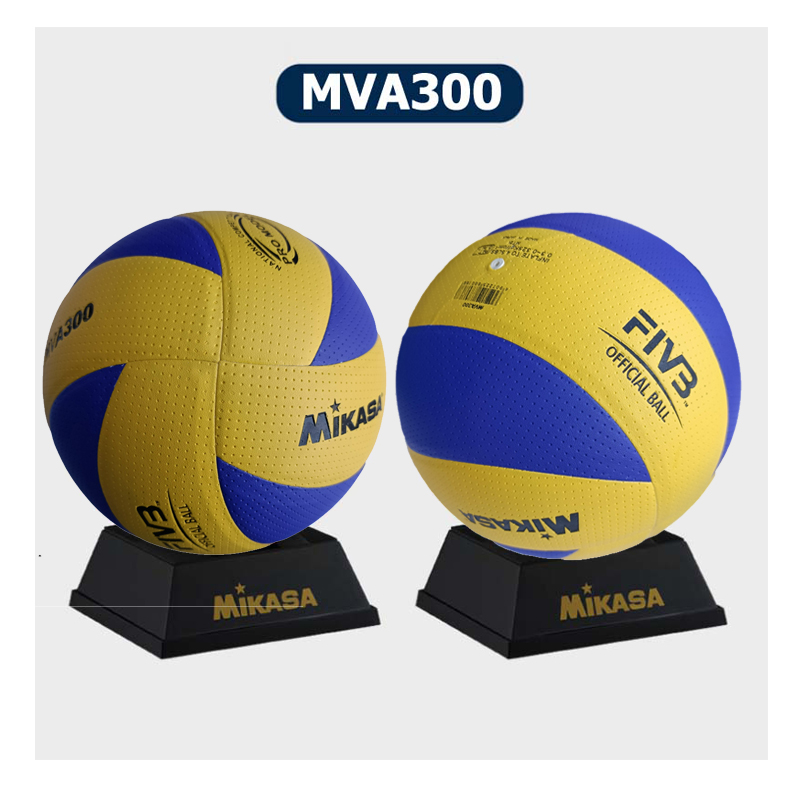 ข้อมูลเกี่ยวกับ จัดส่งภายใน 24 ชั่วโมง FIVB Official วอลเลย์บอล ลูกวอลเล่ย์บอล อุปกรณ์วอลเลย์บอล Mikasa MVA 300 หนังPU นุ่ม Volleyball ไซซ์ 5