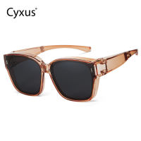 Cyxus Foldable Polarized Wrapround Sunglasses Fit Over Light Glasses For Women Men UV 400 Protection TR Frame Portable Myopia Presbyopia Shades Sports Cycling One Glasses Dual Use  P1128