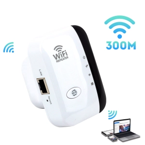 ภาพหน้าปกสินค้าWireless WIFI Repeater 300Mbps Extender Long Range Wi-Fi Signal Amplifier Boosters รองรับเครือข่าย WPS AP 802.11N Access Point ที่เกี่ยวข้อง
