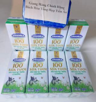 Combo 2 Lốc  sữa tươi có đường Vinamilk 8 hộp 180ml
