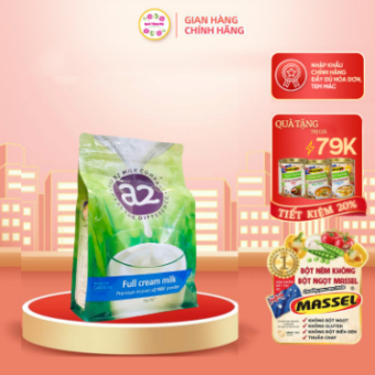 Sữa Bột Nguyên Kem A2 - a2 milk full cream (1000g). Sữa nhập khẩu 100% từ Úc