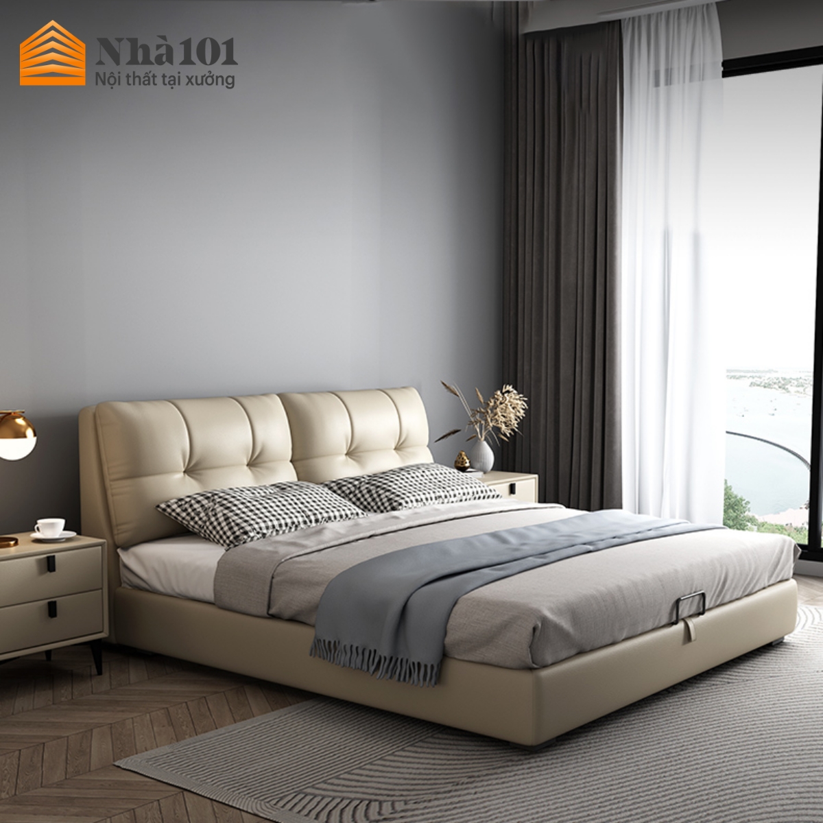 Giường ngủ happy t3 nhà 101