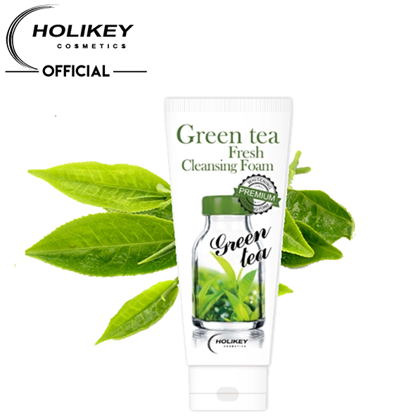 Sữa Rửa Mặt Trà Xanh Làm Trắng, Giảm Mụn Holikey Green Tea Fresh Cleansing Foam 100ml