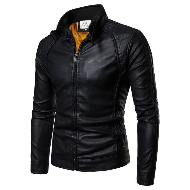 Áo khoác da nam lót lông cao cấp chất dày k bong tróc KD33 từ 50-80kg