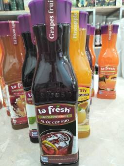 NƯỚC CỐT NHO LA FRESH 650ML (12/T)- DÙNG PHA CHẾ TRÀ TRÁI CÂY (DATE MỚI)