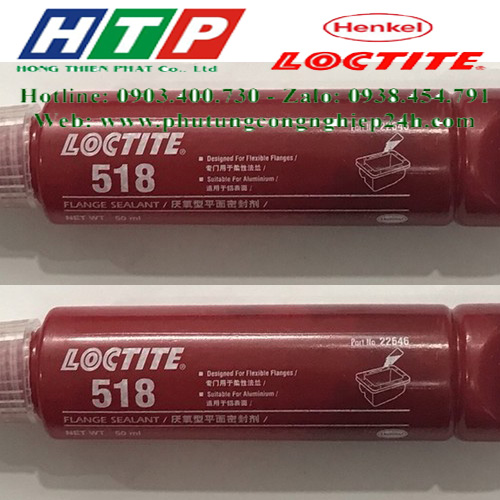 Thông tin kỹ thuật keo loctite 518 - 50ml