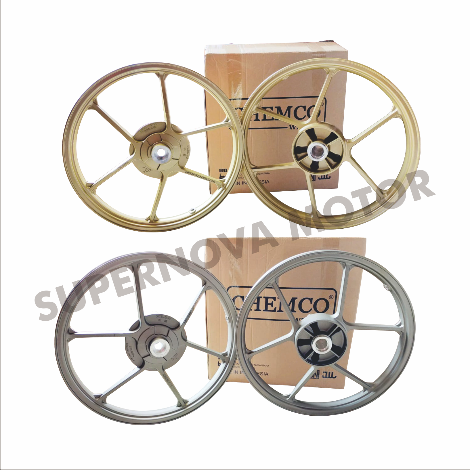 VELG RACING CHEMCO BRT 160 185 RING 17 YAMAHA NEW MX KING Harga 1,500,000 rupiah*Gratis Ongkir