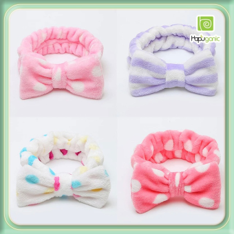 Băng Đô Nơ Cài Tóc Skincare đắp mặt nạ Hapuganic