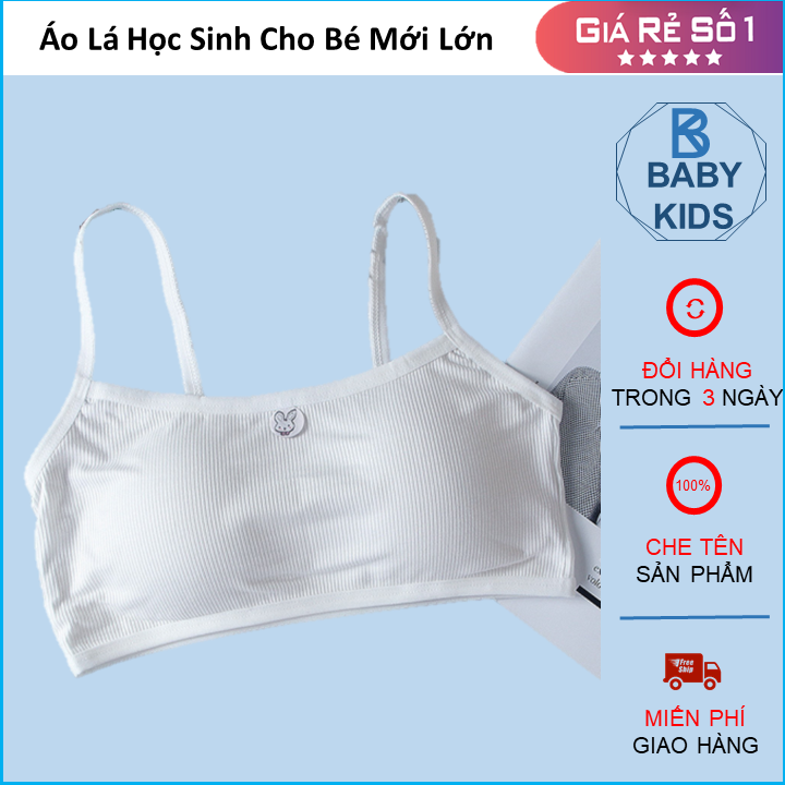 Áo lót học sinh - combo 3 áo lá học sinh cho bé mới lớn