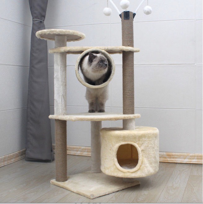 [HOÀN TIỀN 10%]Nhà cây cho mèo - Cattree cho mèo, cây cào móng cho mèo giúp mèo vui chơi, có ổ nằm ngủ
