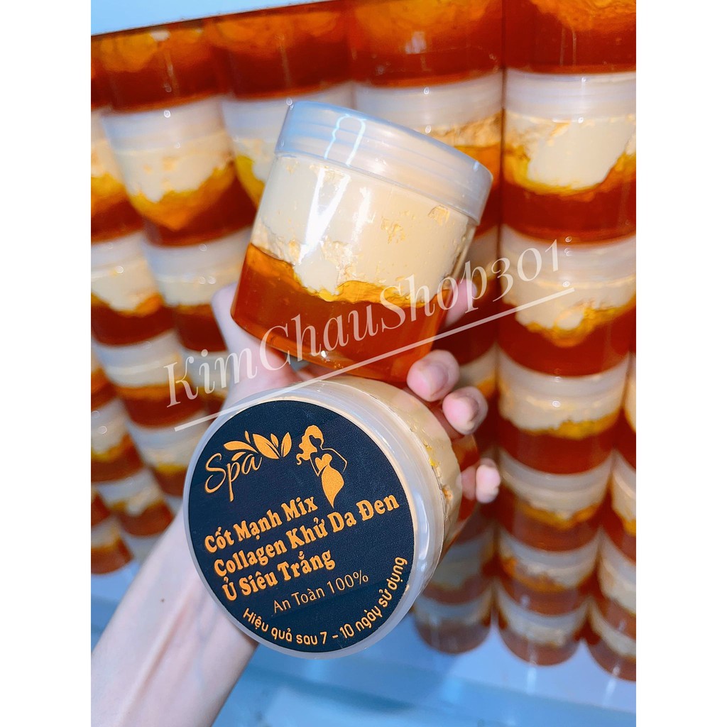 Kem Body Cốt Ủ body siêu trắng- Cốt Thái Lan Tẩy Trắng Spa Mix Collagen Khử Thâm