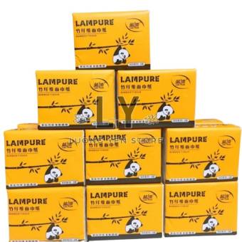 Khăn Giấy Ăn Gấu Trúc LamPure Dai Mịn, Giấy Rút Tiện Lợi Gói 300 Tờ 3 Lớp BamBoo Tissue