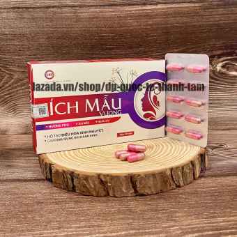 Viên uống điều hoà kinh nguyệt ÍCH MẪU VƯƠNG giảm đau bụng kinh, kinh nguyệt không đều - Hộp 30 viên