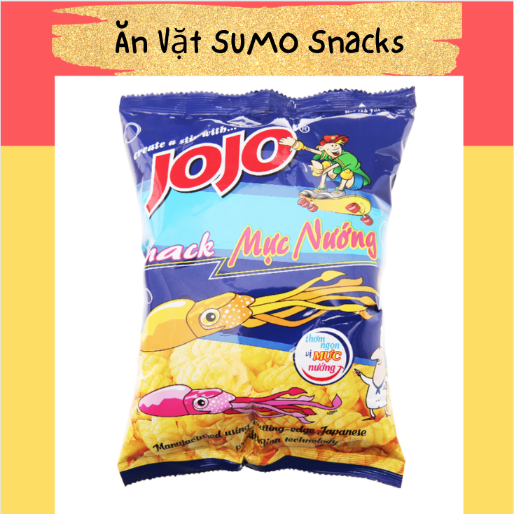 Bim Bim Snack mực nướng JoJo gói 35/40g-Ăn Vặt Sumo Snack