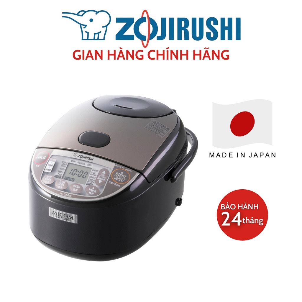 Nồi cơm điện tử zojirushi nl-gaq18-bm - hàng chính hãng