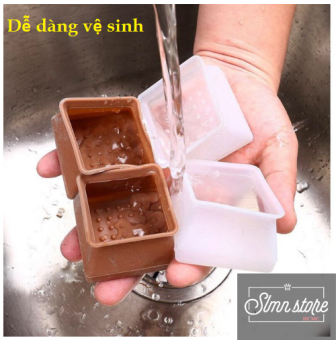 Vỏ bọc chân bàn ghế silicon dày hình vuông  miếng silicon dày bọc chân bàn ghế chống trượt