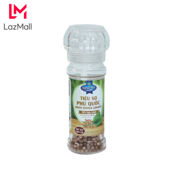 Tiêu sọ hạt Phú Quốc Minh Hà - Hũ tiêu nắp xay 40g