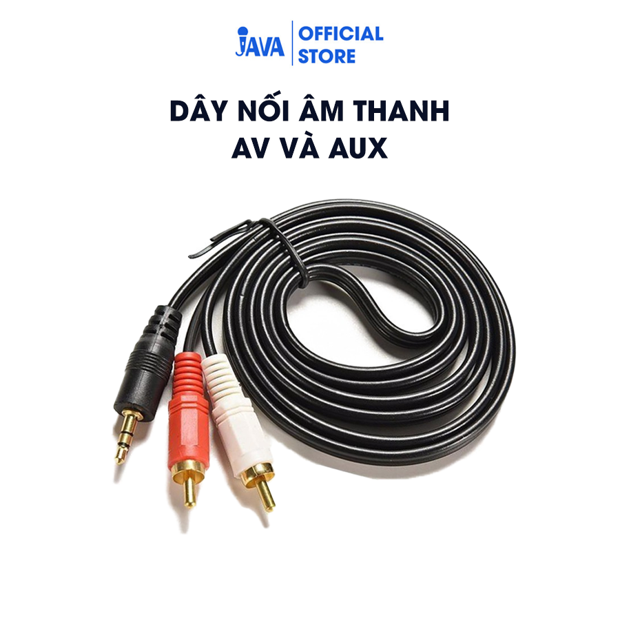 [BH 6 THÁNG] Dây cáp AUX 3.5mm ra AV - Nối âm thanh từ TV/ điện thoại ra Loa kéo/ Âm ly - Bền - Chắc - Chống Gãy