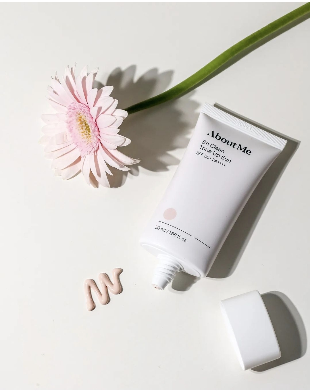 Kem chống nắng about me be clean tone up sun spf50+ pa++++ 50ml