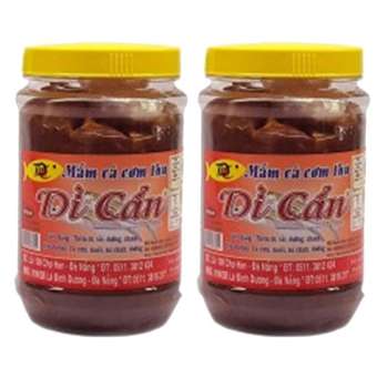 MẮM CÁ CƠM THU DÌ CẨN ĐẶC SẢN ĐÀ NẴNG - cá nguyên con, giòn, ngọt,  2 hủ 500gr/hủ