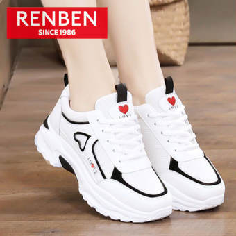 RENBEN Giày Sneaker Lưới Giày Nữ Mới 2022 Giày Lưới Giày Màu Trắng Nhẹ Và Thoải Mái Phiên Bản Hàn Quốc Giày Chạy Bộ