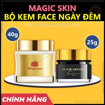 Bộ đôi KEM DƯỠNG NGÀY ĐÊM Magic Skin 👍 Kem Tái Sinh + Kem Ngọc Trai 👍 Trắng Da Mờ Nám ✔ CHÍNH HÃNG
