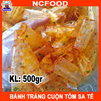Bánh Tráng Cuộn Tôm Sa Tế Tây Ninh 500g Loại Cay Siêu Ngon (NCFOOD)