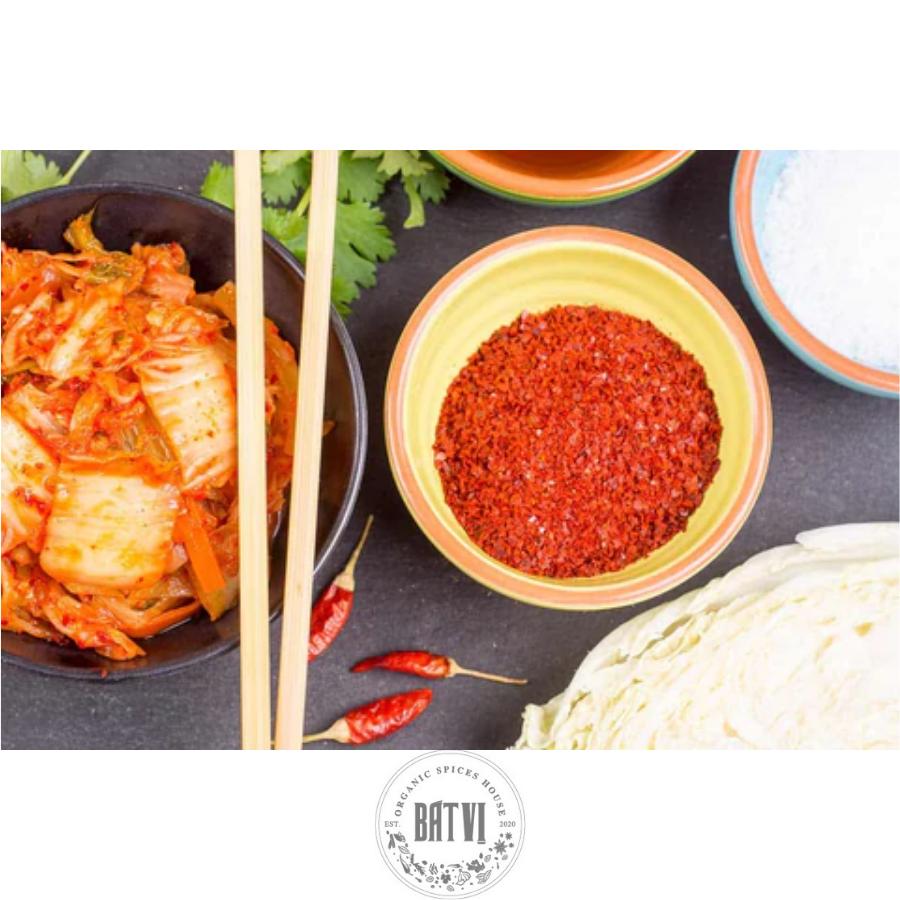 Bột ớt vẩy Ourhome gói 1kg lên màu đẹp tiết kiệm dùng kimchi