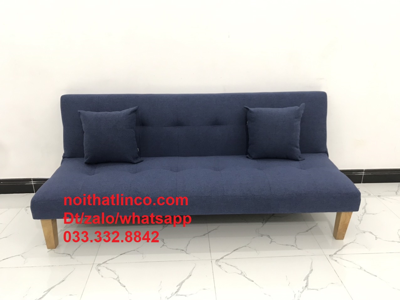 Sofa giường thông minh màu xanh đen nhiều kích thước