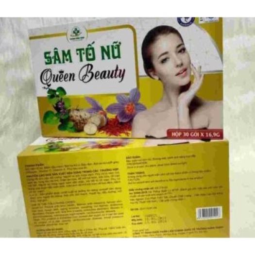 Hộp Sâm Tố Nữ Queen Beauty Giúp Giữ Dáng Đẹp Da