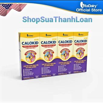 Lốc 4 Hộp Sữa Bột Pha Sẵn CALOKID GOLD 180ml.