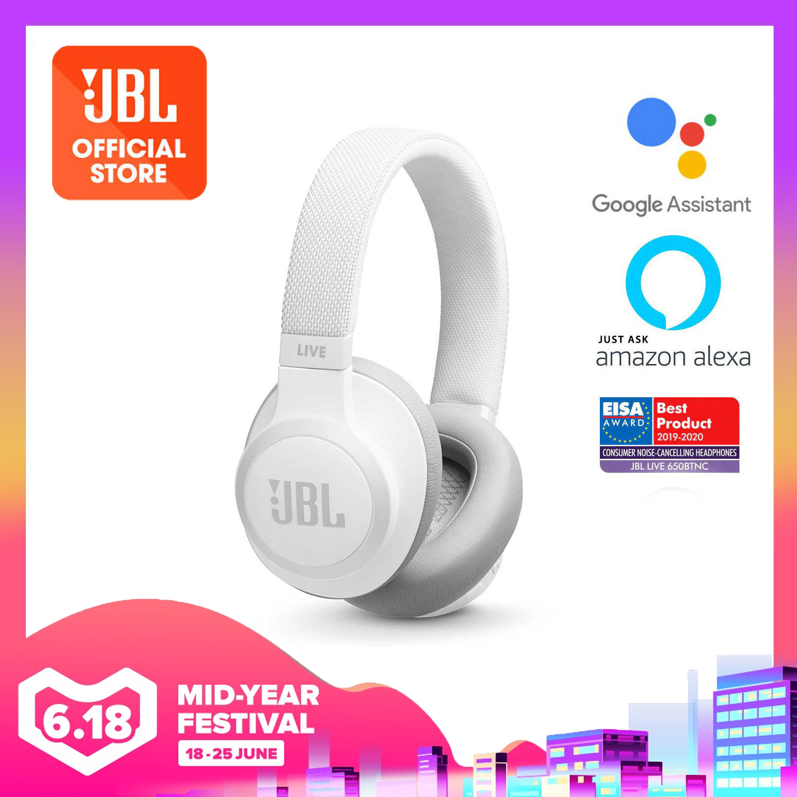 JBL LIVE 650BTNC Wireless over ear Noise Cancelling | Why Not Deals