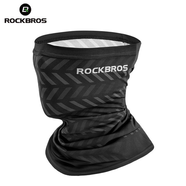 ROCKBROS Anti-UV Face Mask Breathable Ice Silk Cycling Scarf Comfortable Quick Drying Gym Headband Multifunctional Fishing Neck Cover