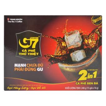 Cà phê G7 2in1 Trung Nguyên hộp 15 gói