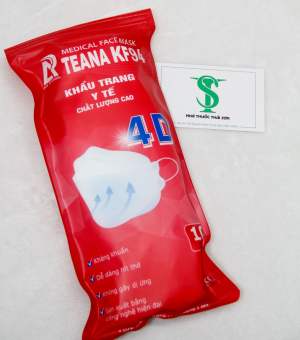 KHẨU TRANG KF94 4D TEANA. Khẩu trang Y tế chất lượng cao. Gói 10 cái