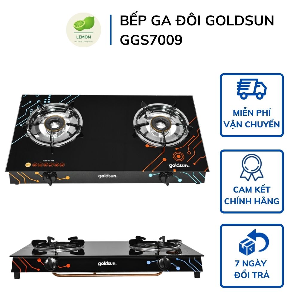 Bếp ga dương đôi goldsun ggs7009 - bếp gas đôi gia đình giá rẻ