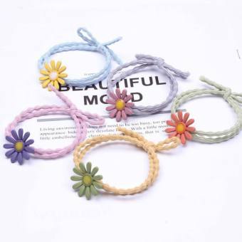 Set 5 dây cột tóc hoa cúc họa mi cột tóc Hàn Quốc xinh xắn (Haydayshop)