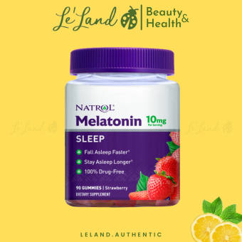 Bill US - Kẹo dẻo hỗ trợ giấc ngủ Natrol Gummies Melatonin 10mg 140 viên -- Keycci Cosmetics