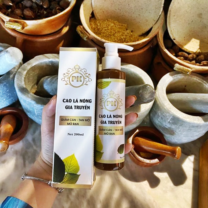 Cao lá nóng gia truyền tan mỡ mờ rạn da chai 200g – cochi715