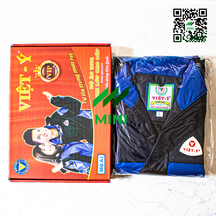 Áo mưa bộ Việt Ý A1 vải dù 2 lớp chống thấm