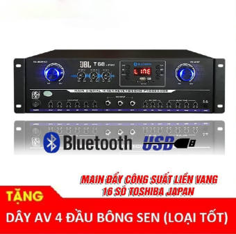 CỤC ĐẨY CÔNG SUẤT LIỀN VANG T68 PRO 16 SÒ NHẬT CÓ BLUETOOTH - CÔNG SUẤT 1200W