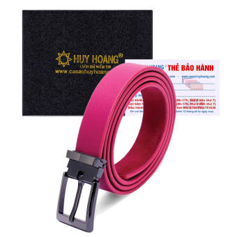 HK5138 - Thắt lưng nữ  da bò 3P màu hồng