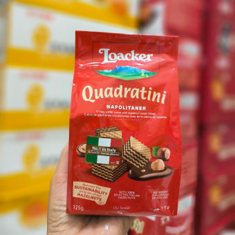 Bánh Xốp Loacker Quadratini Gói 125g - B57 - GIA NGÂN FOOD