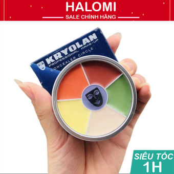 Kem Che Khuyết Điểm Kryolan Full Size Concealer Circle 6 ô HALOMI STORE